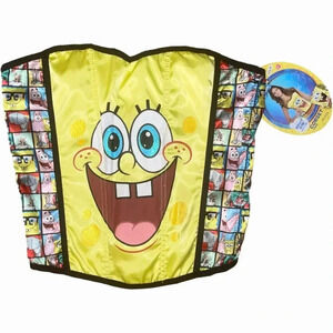 NWT Spongebob‎ Halloween Corset/Bustier